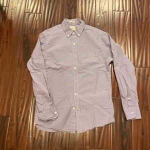 J. Crew Purple Gingham Button Down Shirt